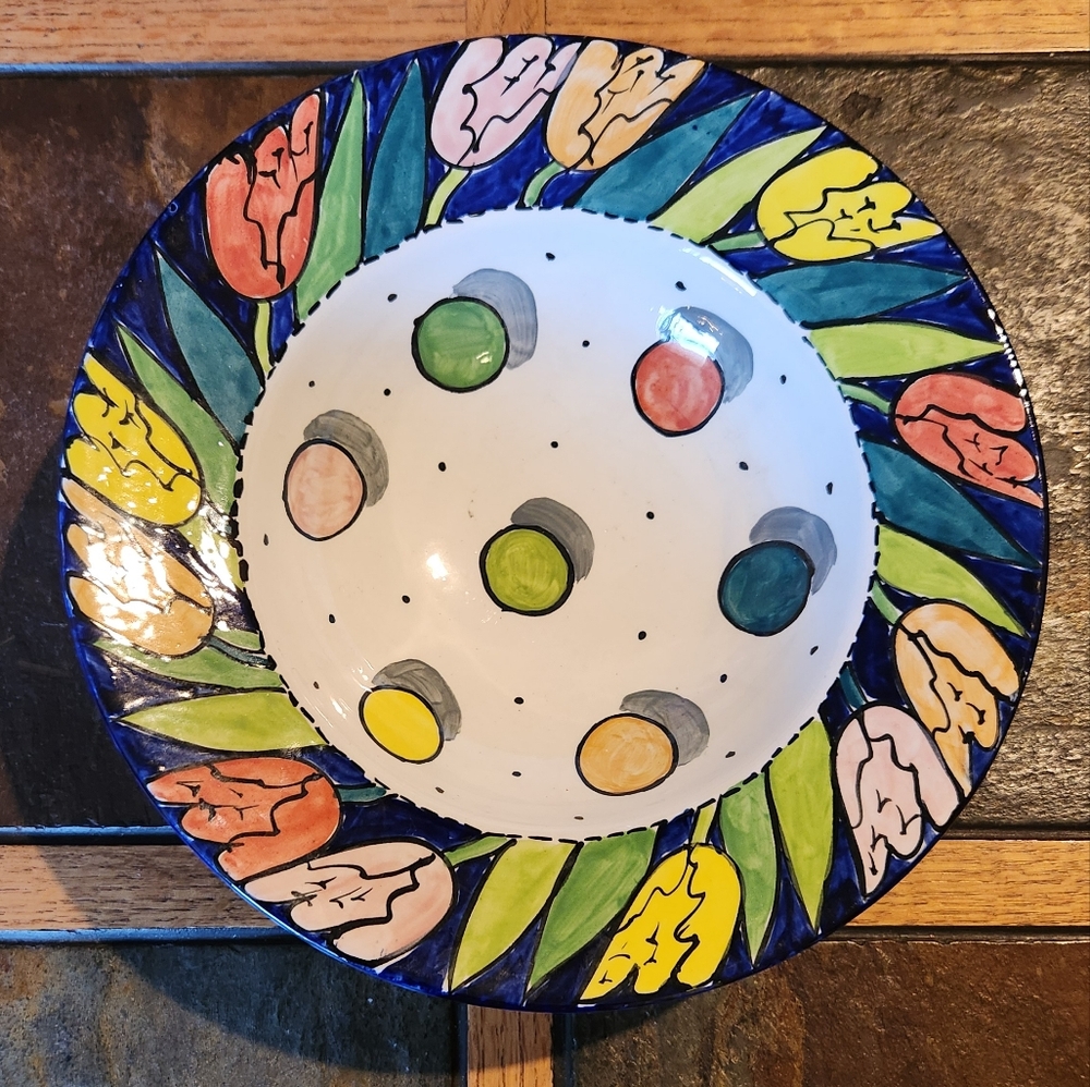 Jane Willingdale Hand Painted 10 Inch Bowl Made In England